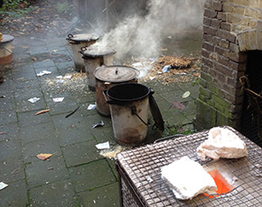keramiek gemaakt met de Raku-techniek